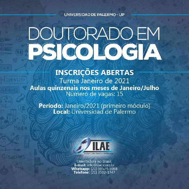 Doutorado em psicologia Classificados Brasil